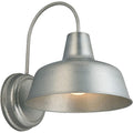 Galvanized Gray Gooseneck Barn Light 8"