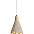 Gray Cement Wood Pendant Light