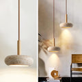 Natural Yellow Travertine Pendant Light