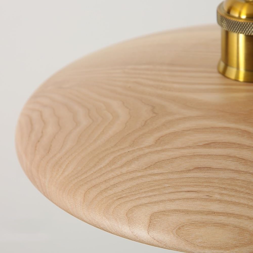 Solid Wood Walnut LED Pendant Light