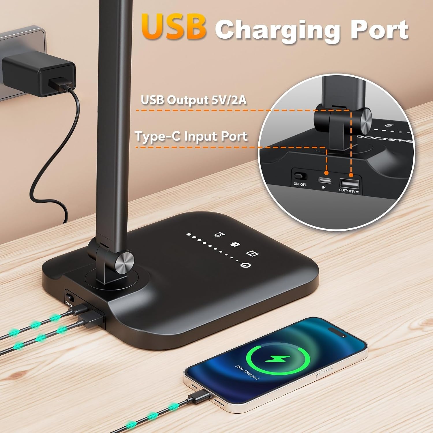 Adjustable USB Desk Lamp