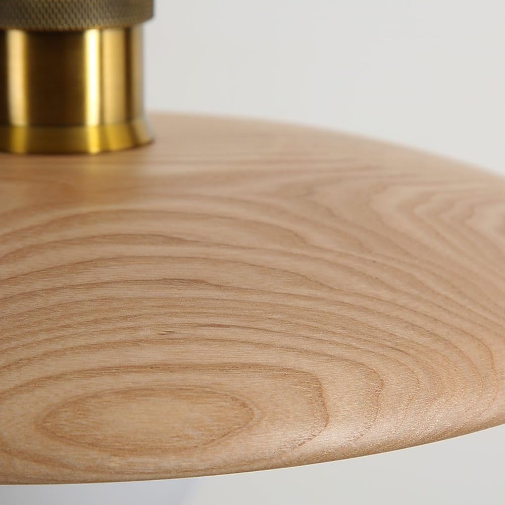 Solid Wood Walnut LED Pendant Light