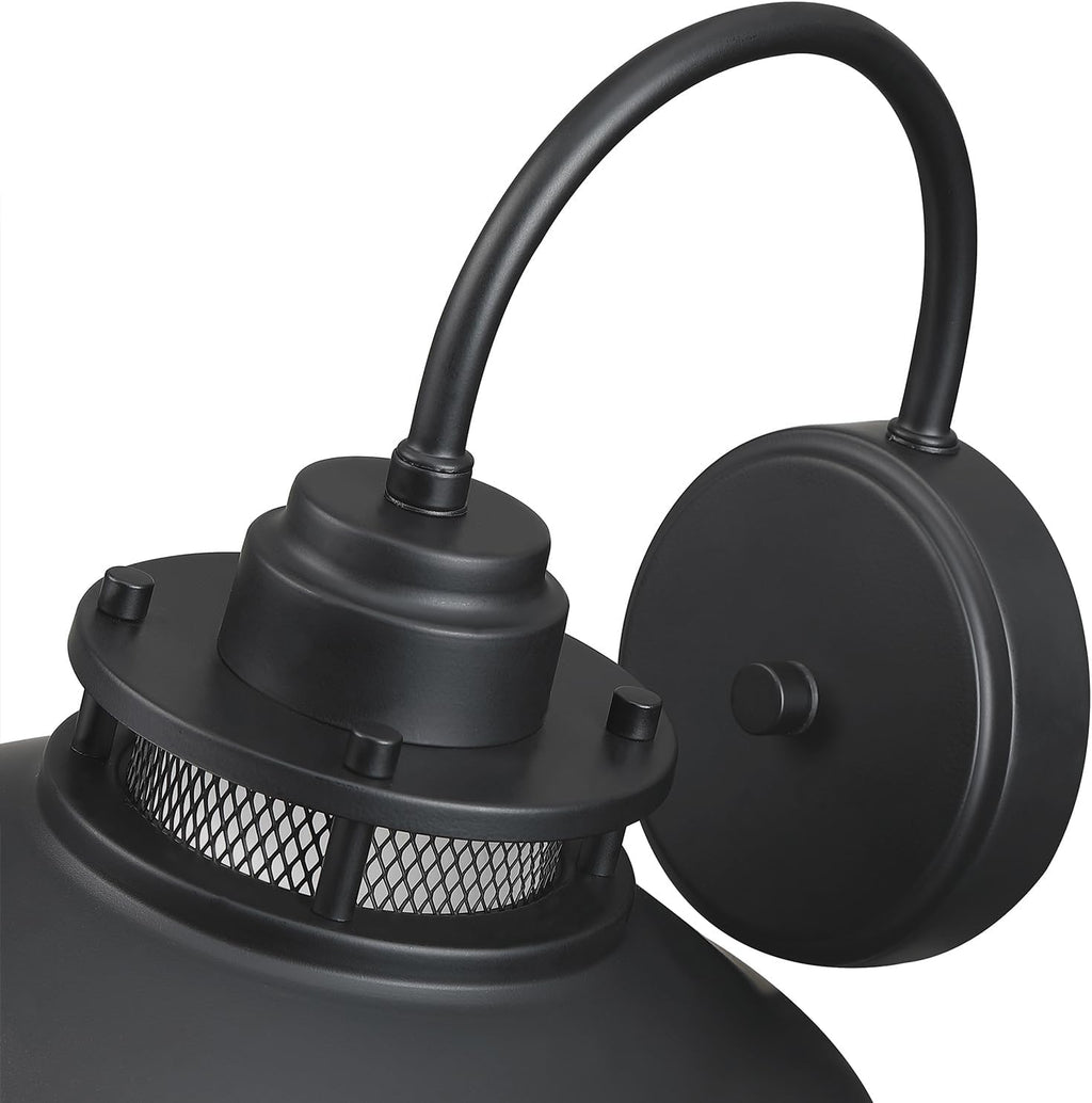 Gooseneck Barn Light with Cage, Outdoor Wall Sconce
