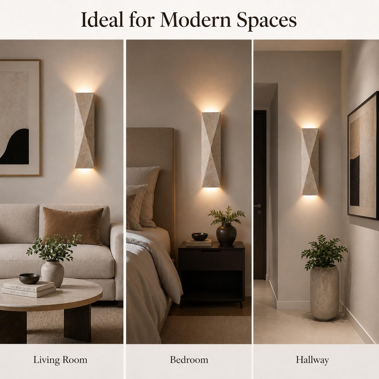 Stone Up Down Wall Sconce