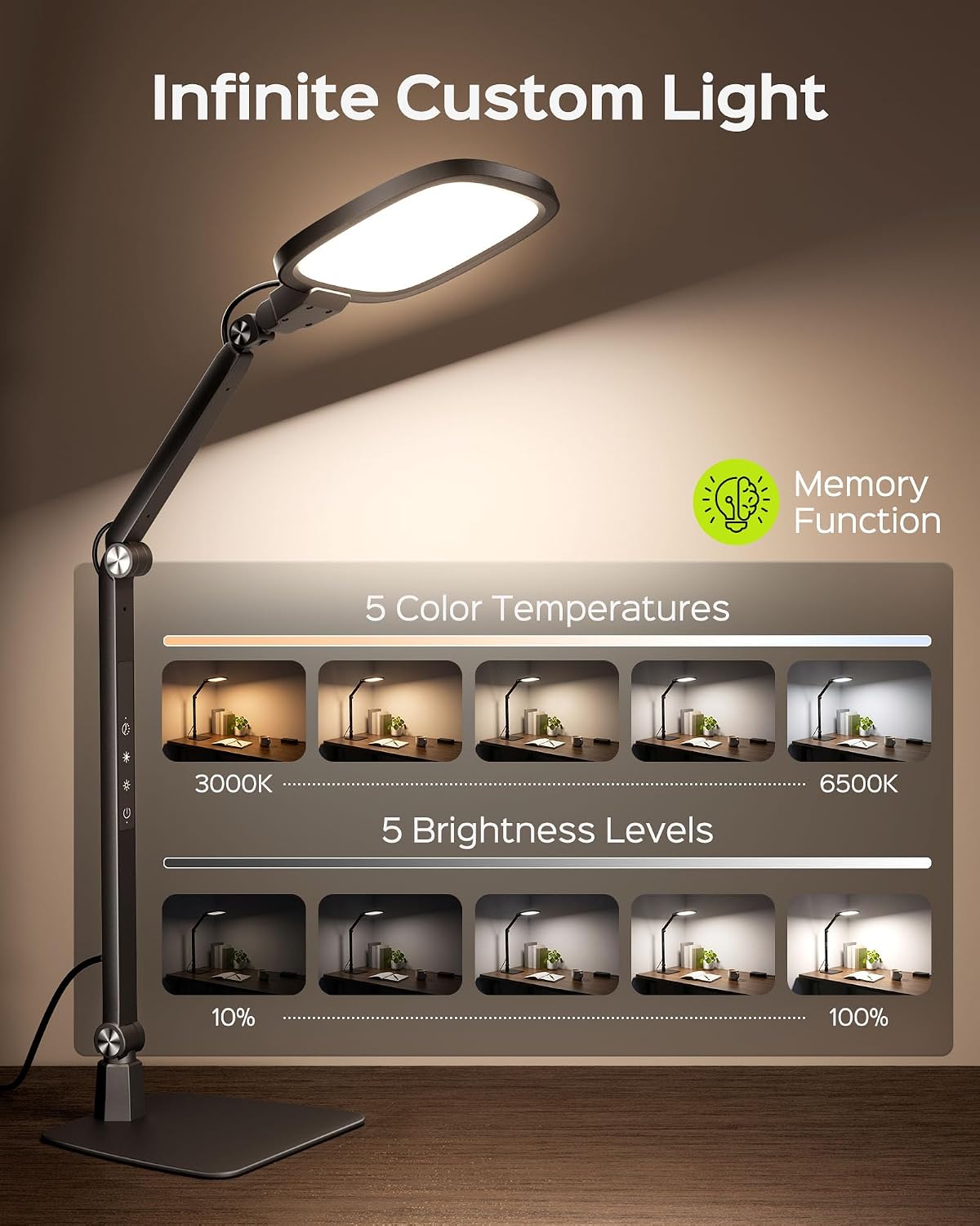 18W LED Desk Lamp for Video Conferencing