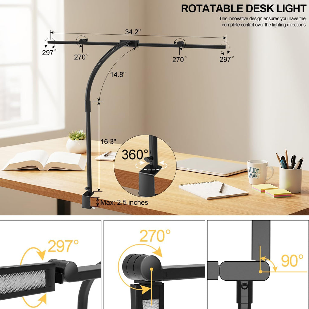 24W Remote Clamp Architect Desk Lamp
