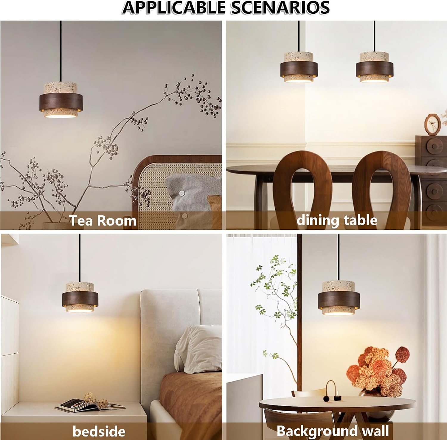 Travertine Wabi-sabi Pendant Light