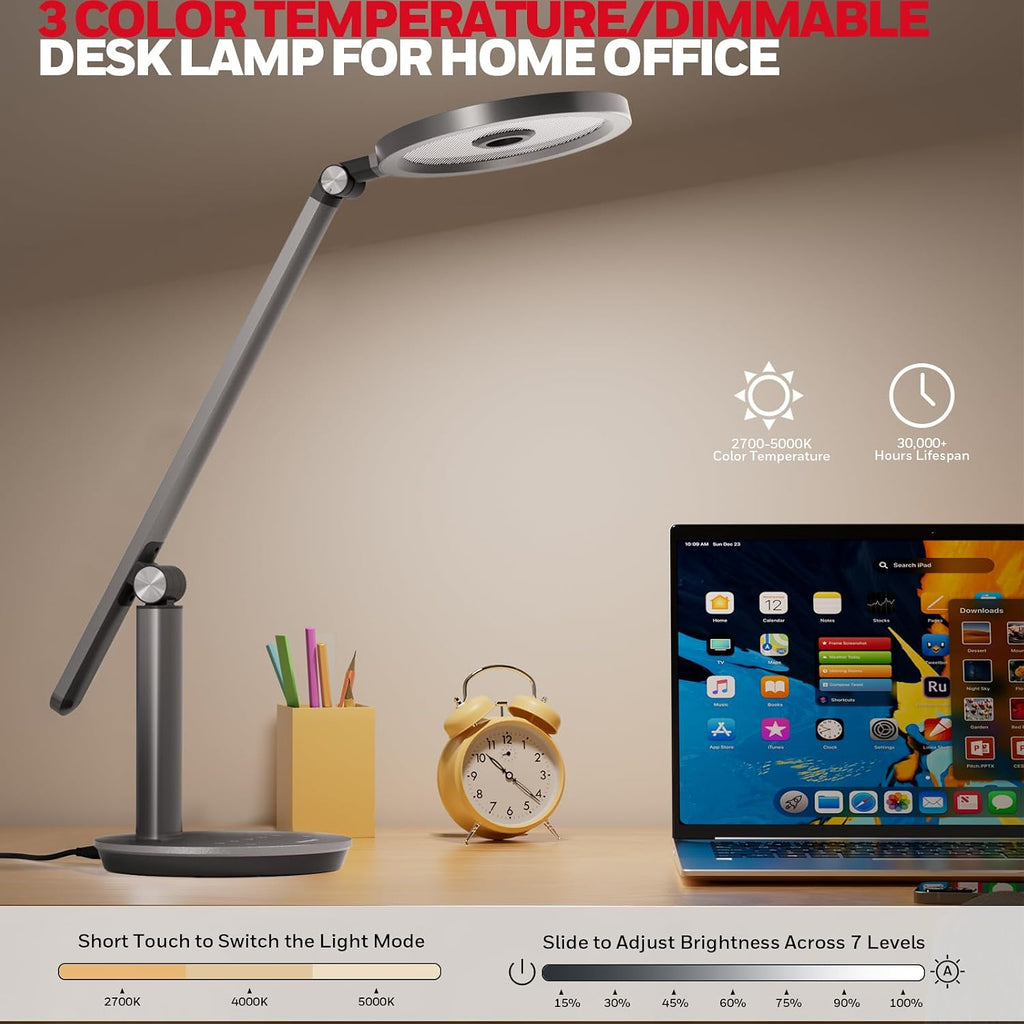 H6 Dimmable Desk Lamp, Gray