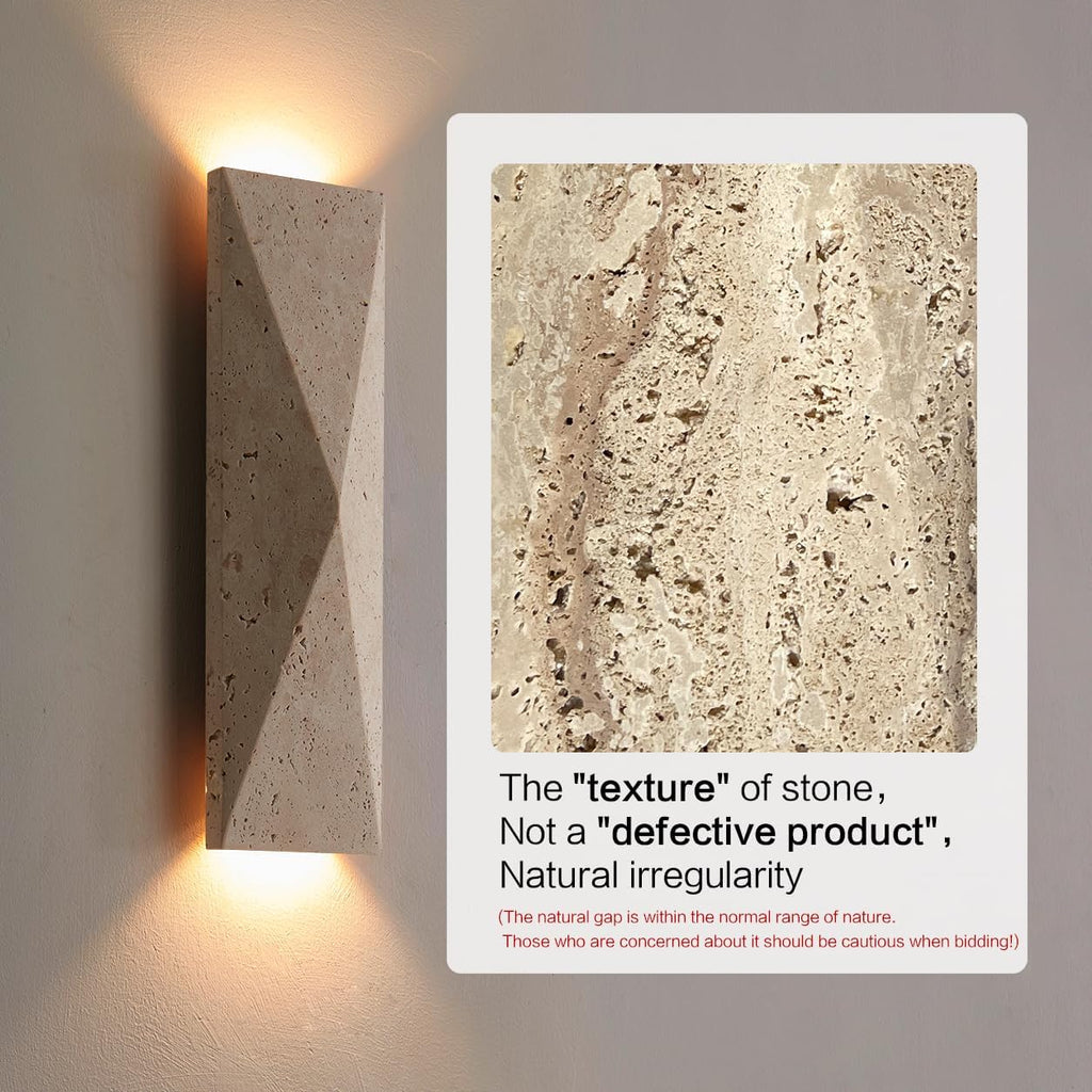 Stone Up Down Wall Sconce