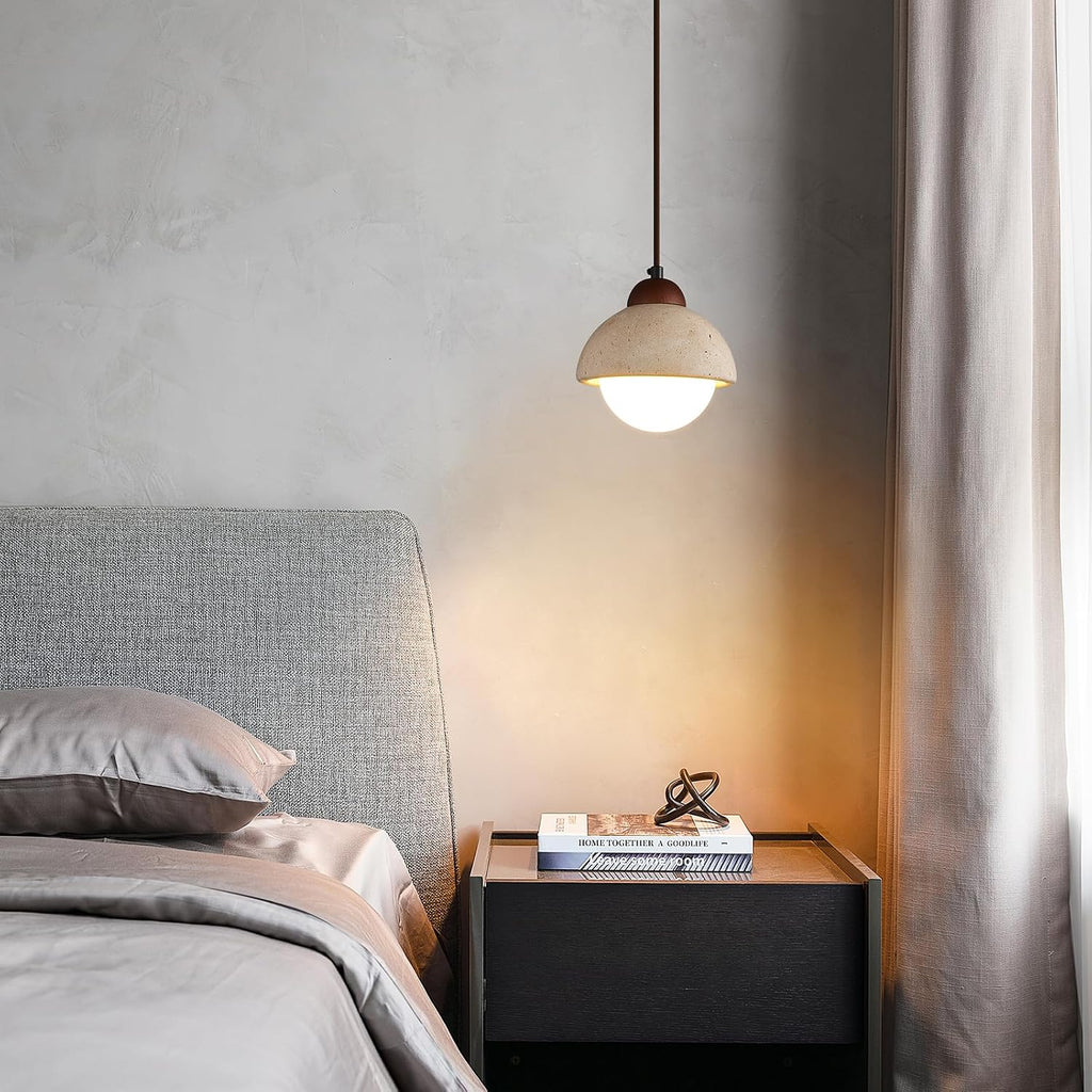 Yellow Cave Stone Pendant Light, 2-Pack