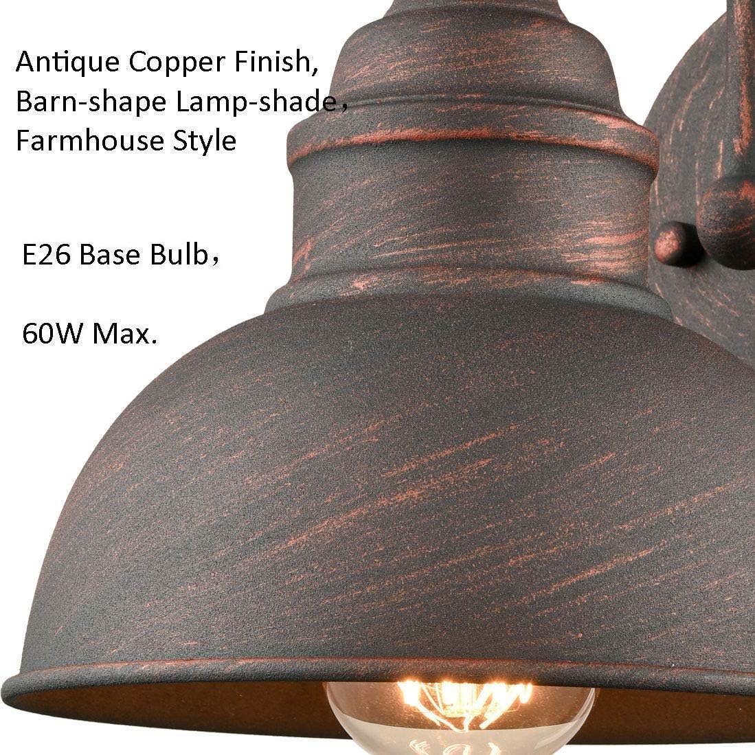 Rustic Gooseneck Barn Wall Sconce