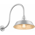 14" Galvanized Gooseneck Barn Light, 5000K