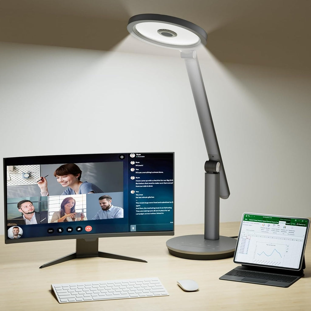 H6 Dimmable Desk Lamp, Gray