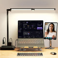 Dual Head Desk Lamp with Outlets & USB Charging